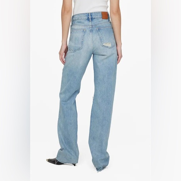 Anine Bing Olsen Jeans Destructed Lake Indigo Sz. 24 - Picture 4 of 15